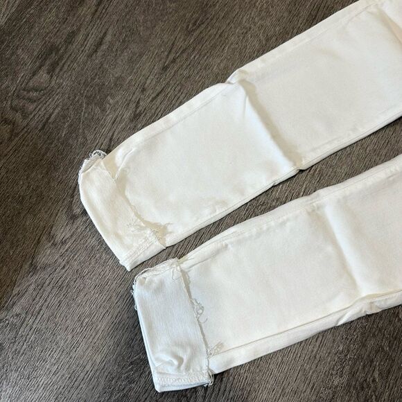 AG ADRIANO GOLDSCHMIED FARRAH SKINNY ANKLE JEANS--WHITE SIZE 24 - Picture 6 of 11